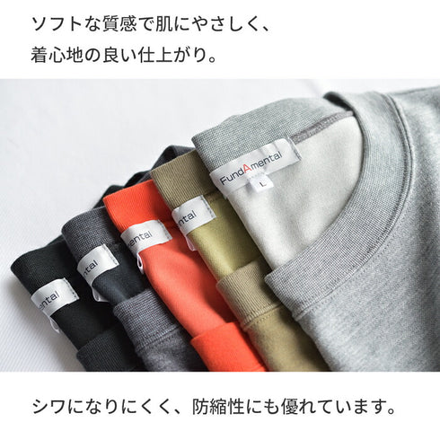 【日本製】 tシャツ メンズ 半袖 ビッグシルエット 吸水速乾 クルーネック ワンポケット 無地 オレンジ(FL24SS-009-or)